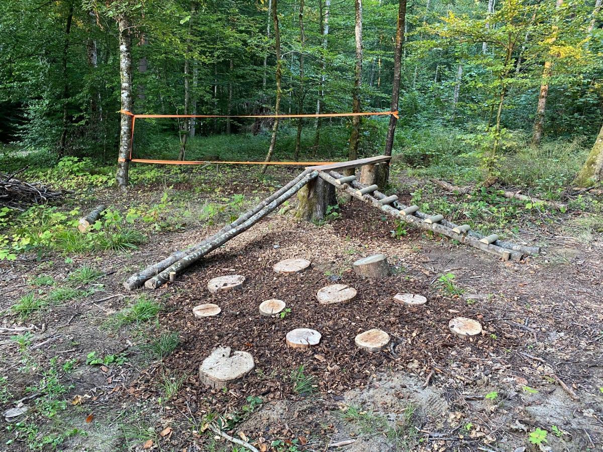 Spielgeräte beim Waldplatz